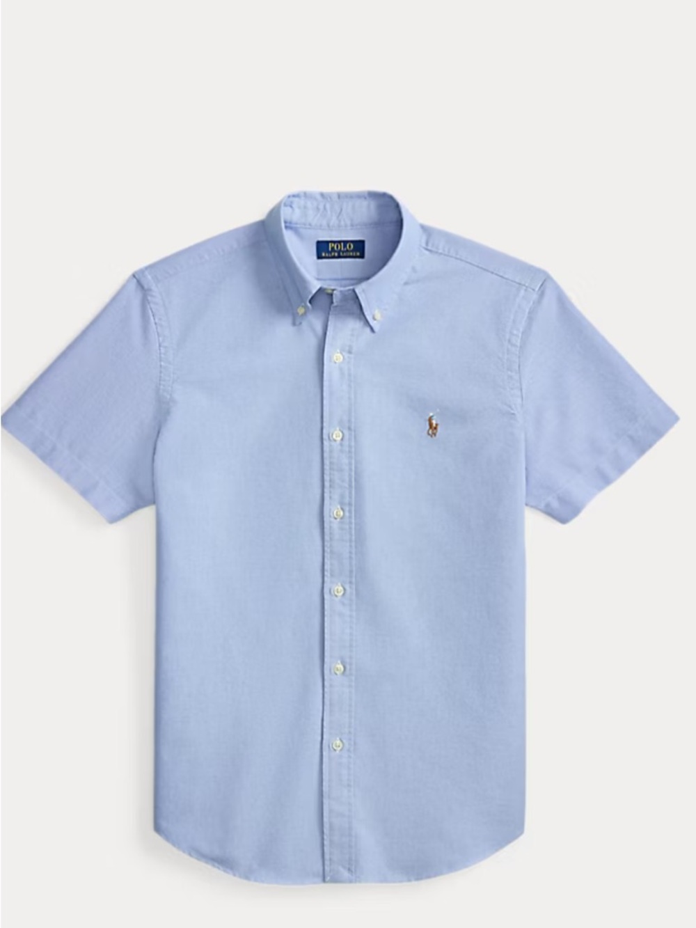 Polo Ralph Lauren Classic Oxford Short-Sleeve Shirt - Light Blue